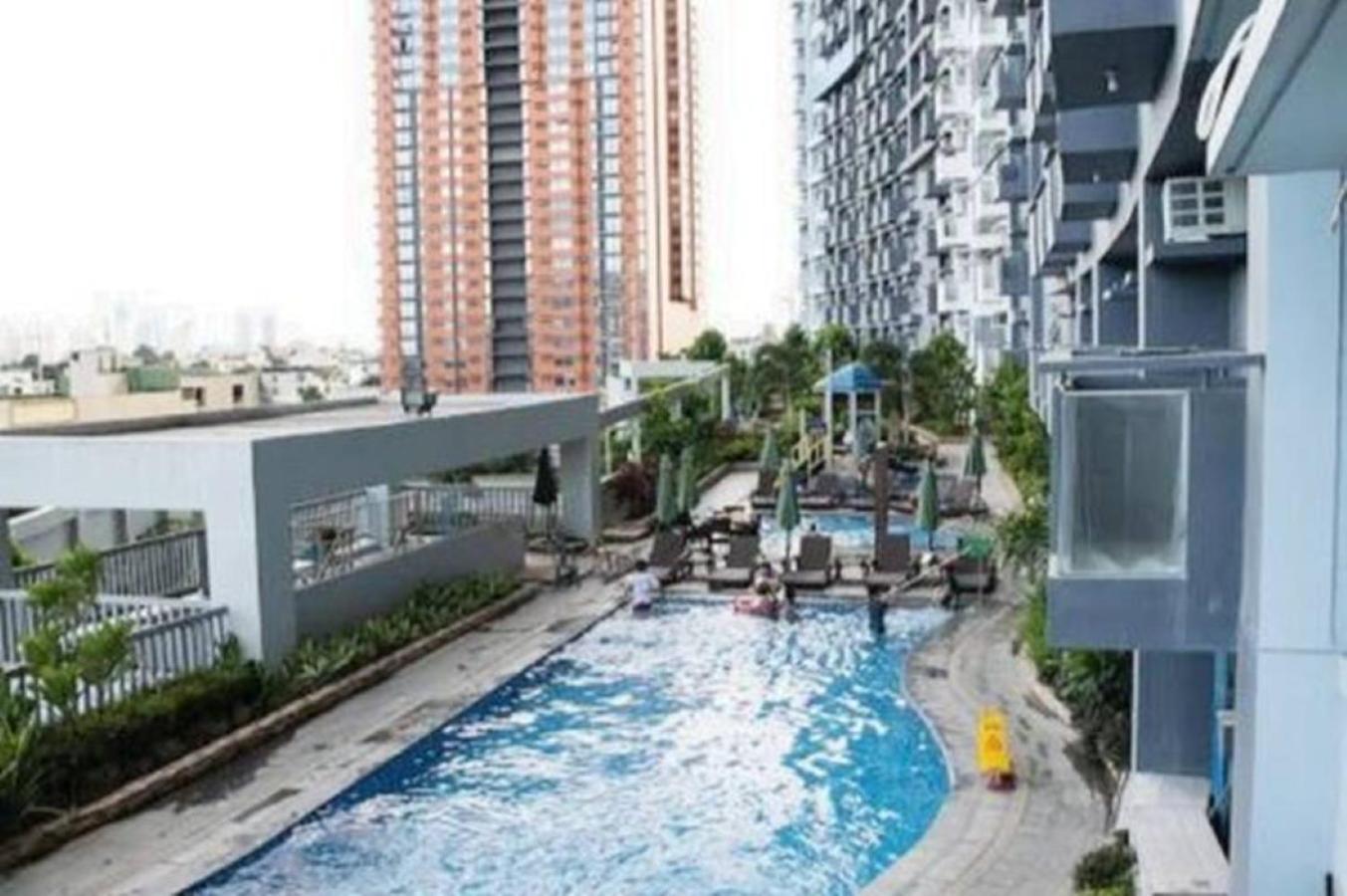 Apartamento Great View With Balcony In Araneta Center Manila Exterior foto