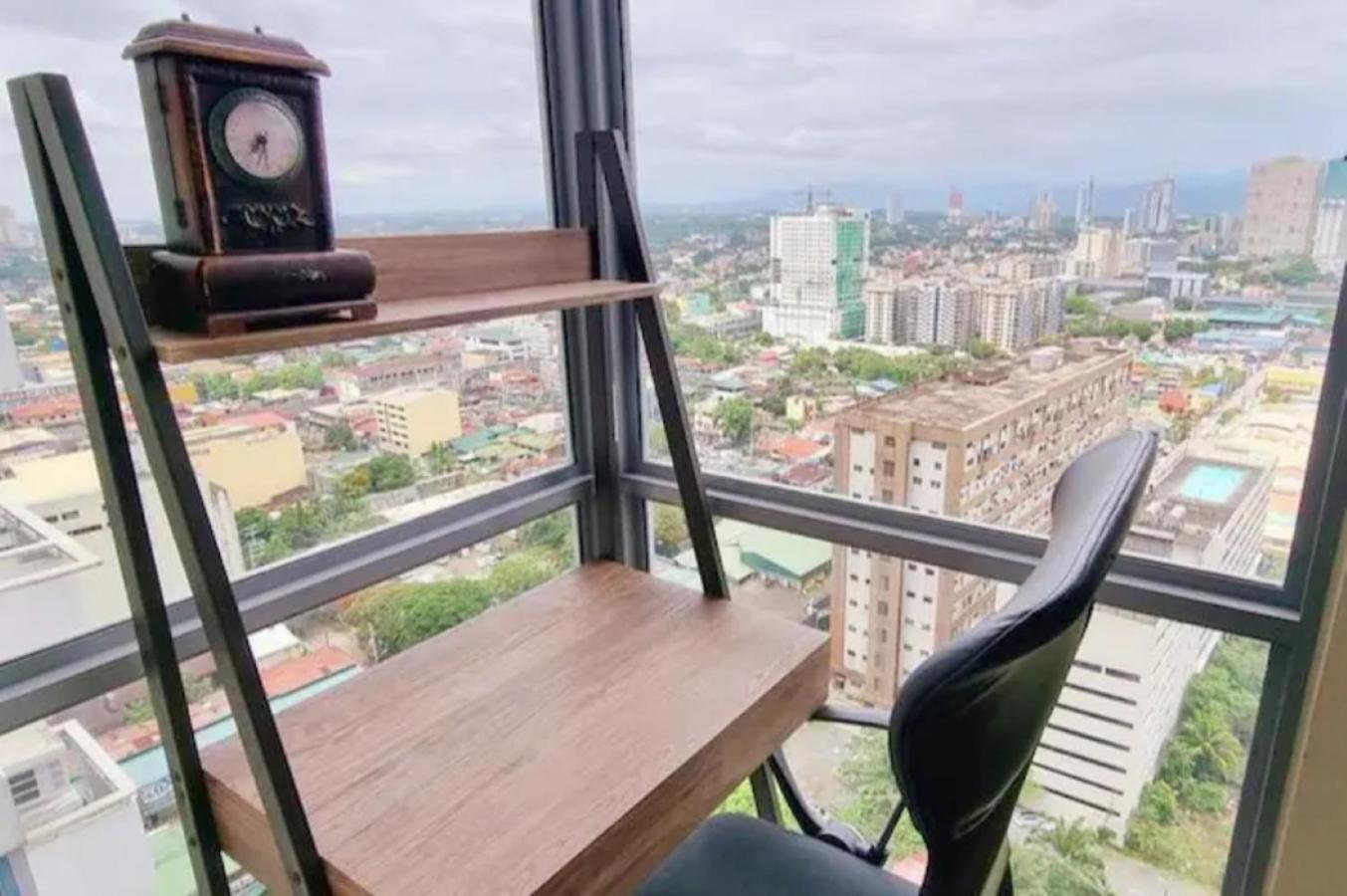 Apartamento Great View With Balcony In Araneta Center Manila Exterior foto